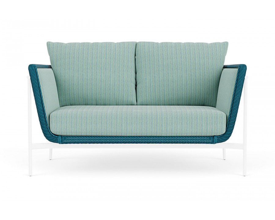 Lloyd Flanders™ Solstice Loveseat  - Peacock, White