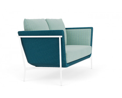 Lloyd Flanders™ Solstice Loveseat  - Peacock, White