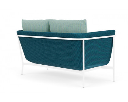 Lloyd Flanders™ Solstice Loveseat  - Peacock, White