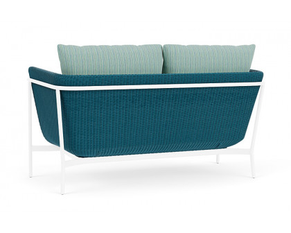 Lloyd Flanders™ Solstice Loveseat  - Peacock, White