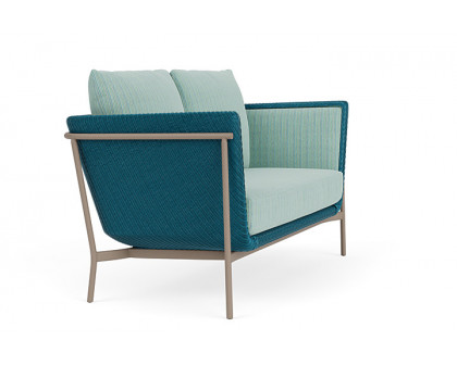 Lloyd Flanders™ Solstice Loveseat  - Peacock, French Beige