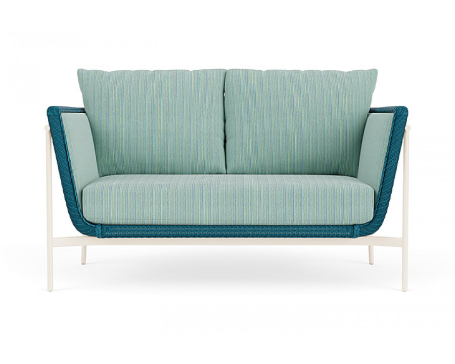 Lloyd Flanders™ Solstice Loveseat  - Peacock, Ivory