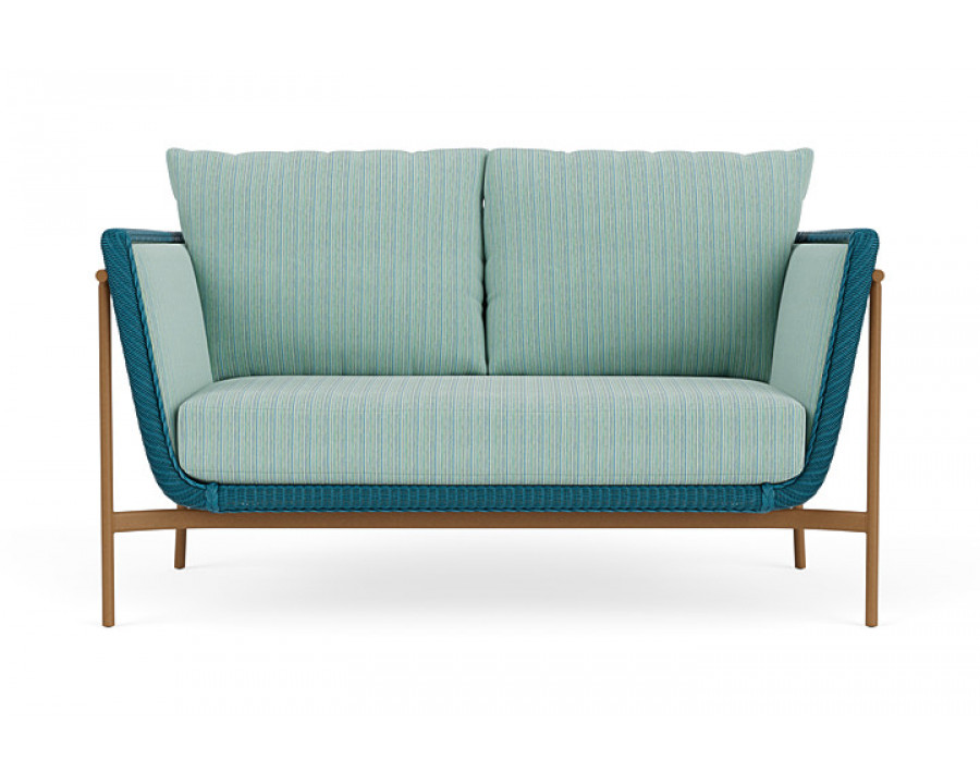 Lloyd Flanders™ Solstice Loveseat  - Peacock, Hickory