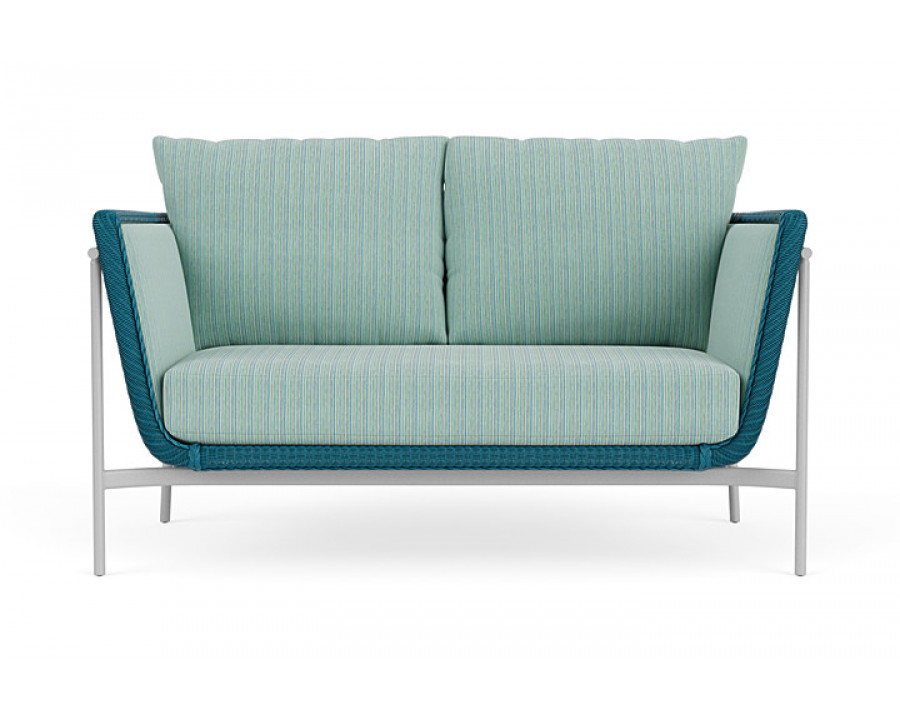 Lloyd Flanders™ Solstice Loveseat  - Peacock, Metallic Silver