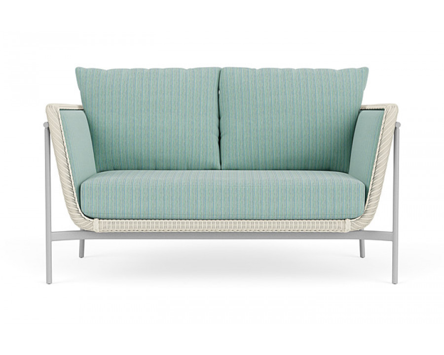 Lloyd Flanders™ Solstice Loveseat  - Ivory, Metallic Silver