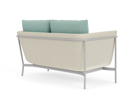 Lloyd Flanders™ Solstice Loveseat  - Ivory, Metallic Silver