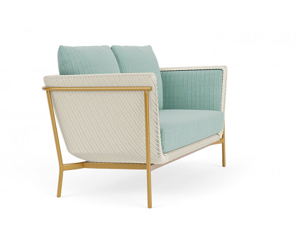 Lloyd Flanders™ Solstice Loveseat  - Ivory, Metallic Gold