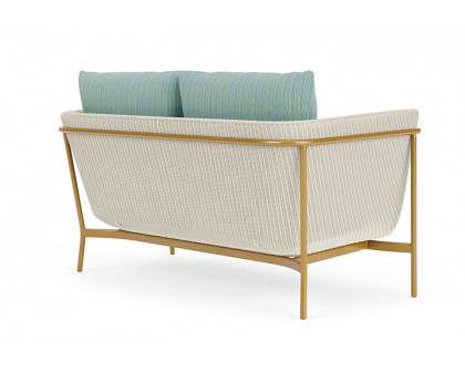 Lloyd Flanders™ Solstice Loveseat  - Ivory, Metallic Gold