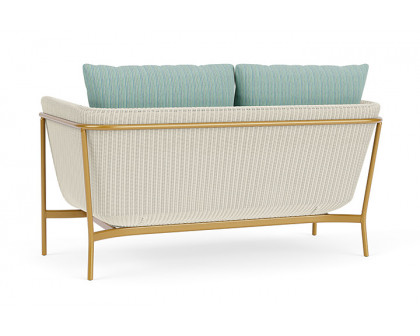 Lloyd Flanders™ Solstice Loveseat  - Ivory, Metallic Gold