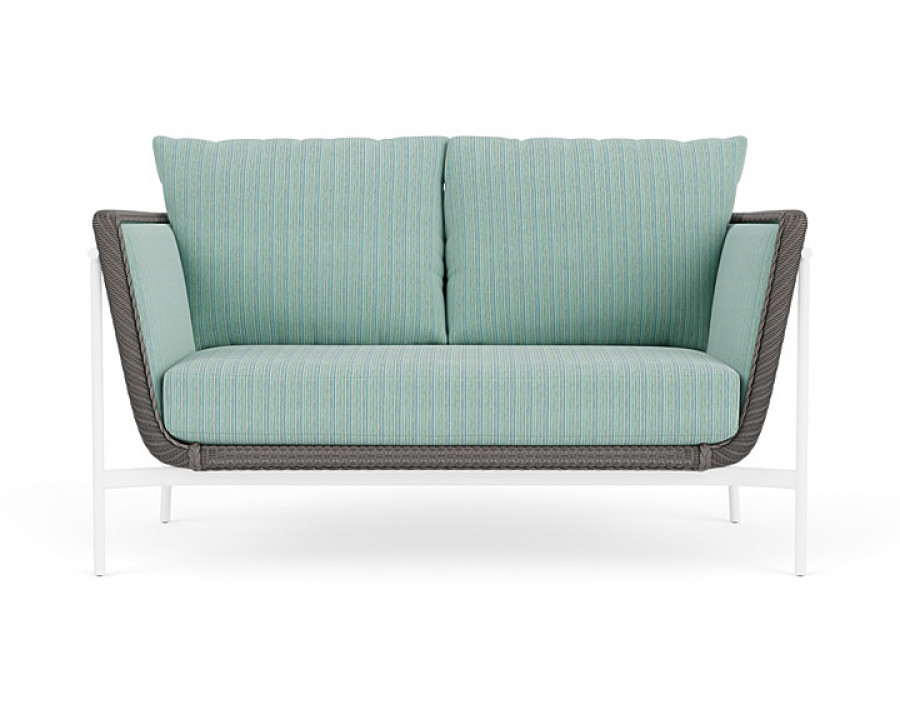 Lloyd Flanders™ Solstice Loveseat  - Pewter, Matte White