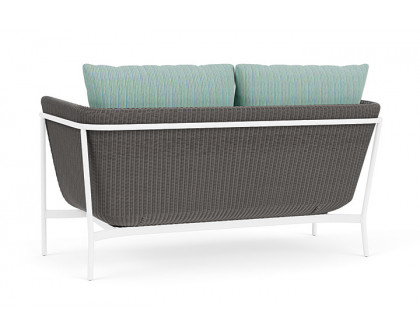 Lloyd Flanders™ Solstice Loveseat  - Pewter, Matte White