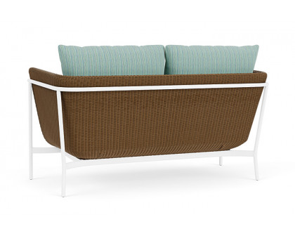 Lloyd Flanders™ Solstice Loveseat  - Hickory, Matte White