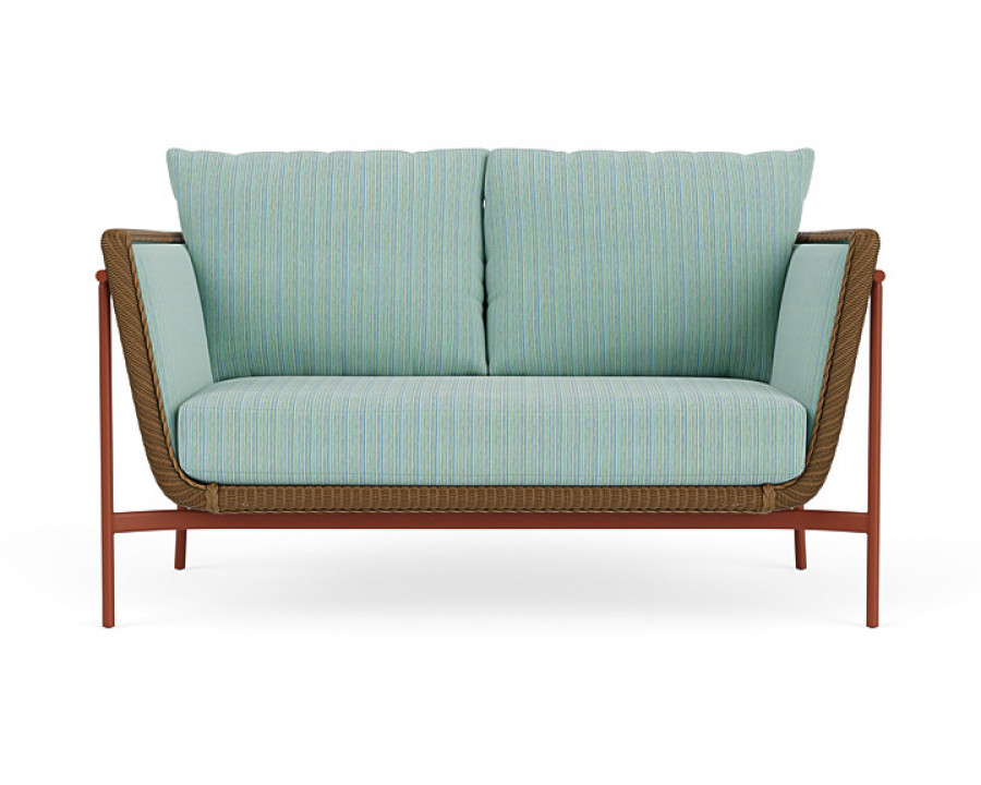 Lloyd Flanders™ Solstice Loveseat  - Hickory, Terracotta