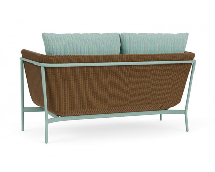 Lloyd Flanders™ Solstice Loveseat  - Hickory, Sea Glass