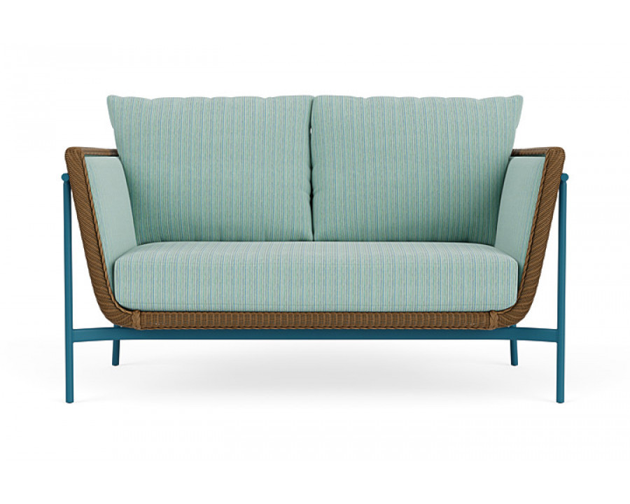 Lloyd Flanders™ Solstice Loveseat  - Hickory, Peacock