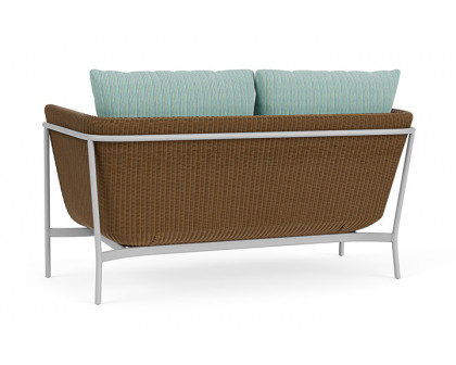 Lloyd Flanders™ Solstice Loveseat  - Hickory, Metallic Silver