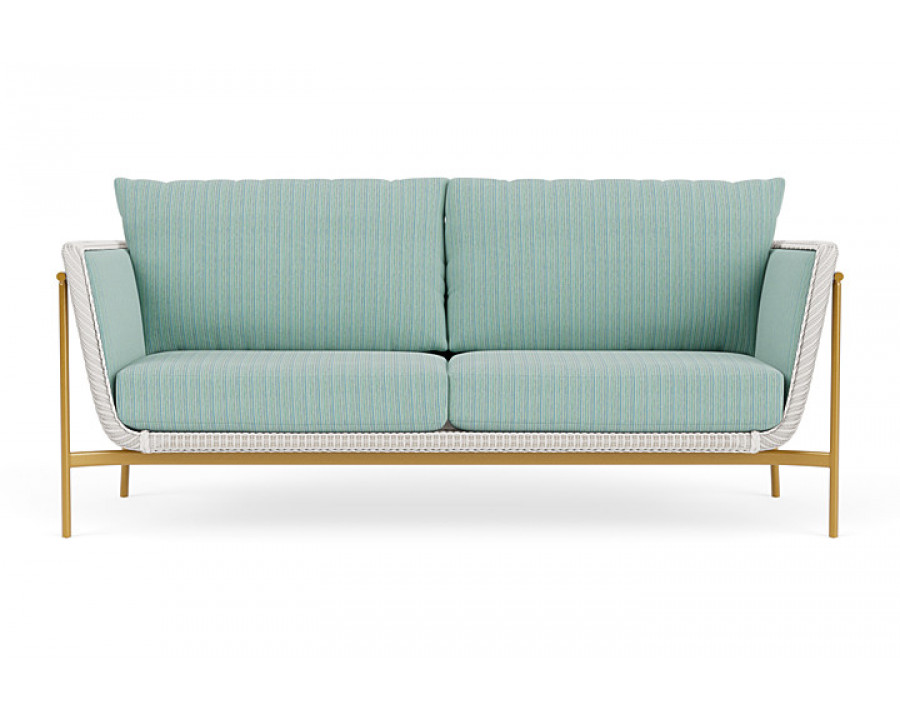 Lloyd Flanders™ Solstice Sofa  - White, Metallic Gold