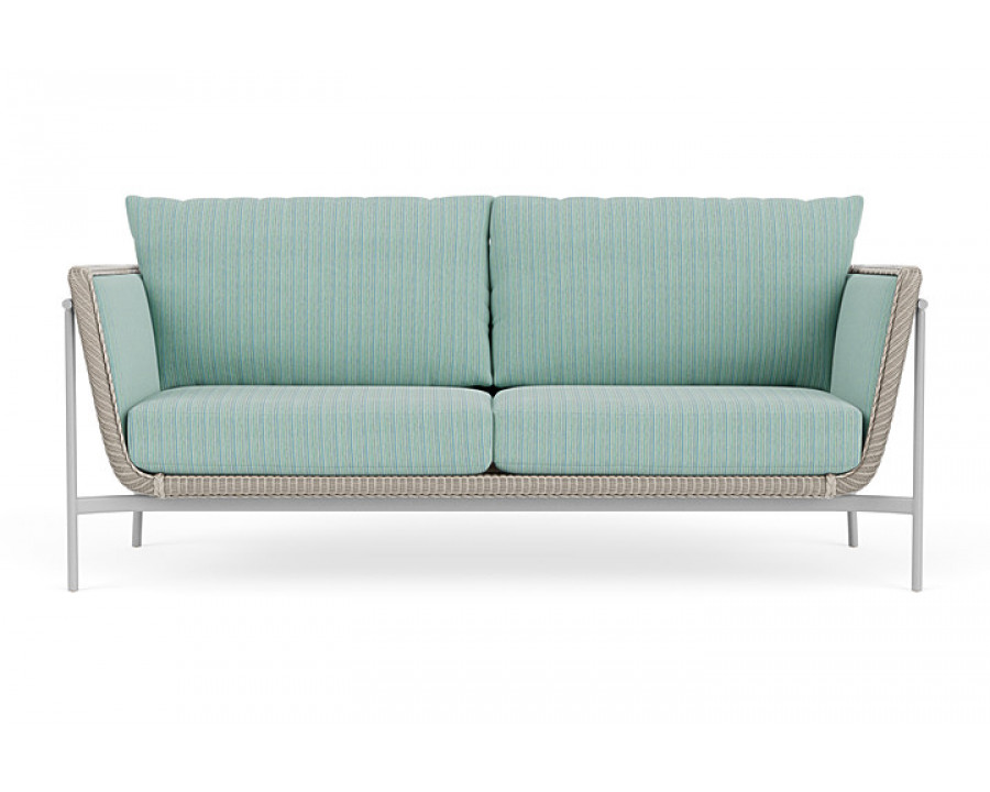 Lloyd Flanders™ Solstice Sofa  - Linen, Metallic Silver