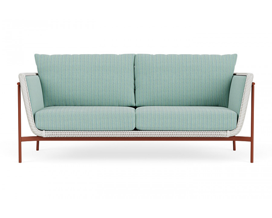 Lloyd Flanders™ Solstice Sofa  - Matte White, Terracotta