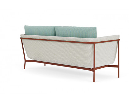 Lloyd Flanders™ Solstice Sofa  - Matte White, Terracotta