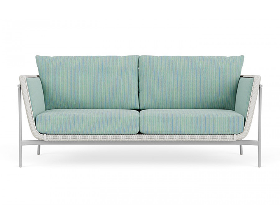 Lloyd Flanders™ Solstice Sofa  - Matte White, Metallic Silver