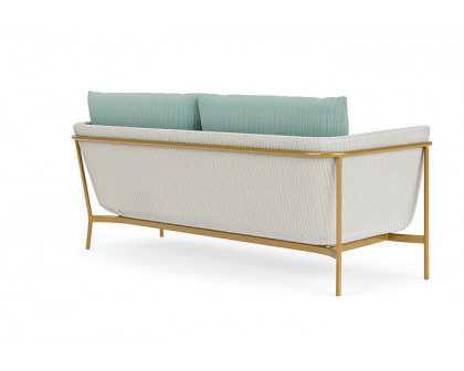 Lloyd Flanders™ Solstice Sofa  - Matte White, Metallic Gold