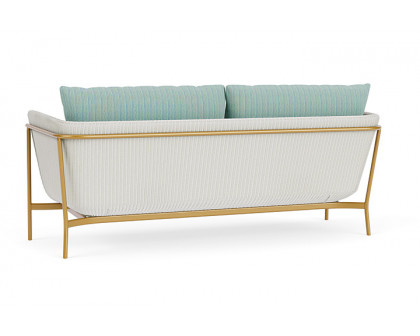 Lloyd Flanders™ Solstice Sofa  - Matte White, Metallic Gold