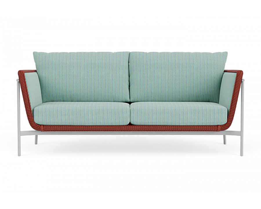 Lloyd Flanders™ Solstice Sofa  - Terracotta, Metallic Silver