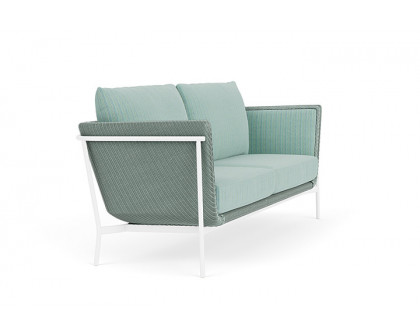 Lloyd Flanders™ Solstice Sofa  - Sea Glass, Matte White