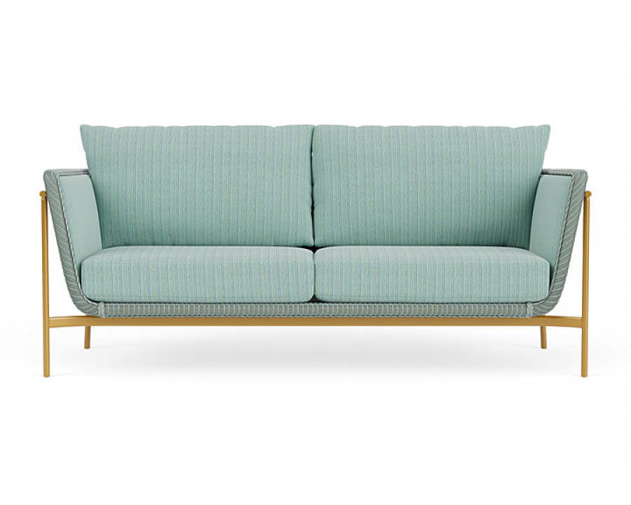 Lloyd Flanders™ Solstice Sofa  - Sea Glass, Metallic Gold