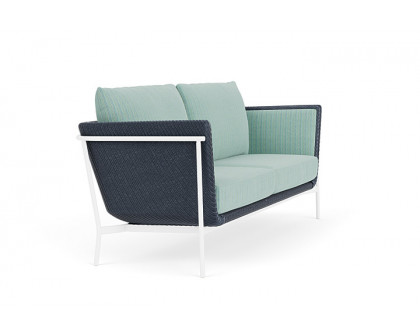 Lloyd Flanders™ Solstice Sofa  - Denim Blue, Matte White