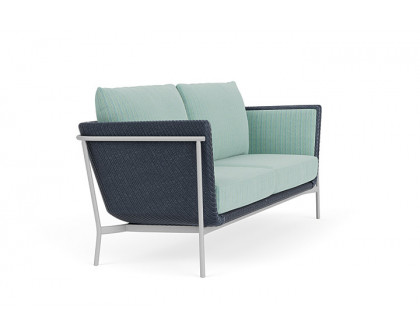 Lloyd Flanders™ Solstice Sofa  - Denim Blue, Metallic Silver