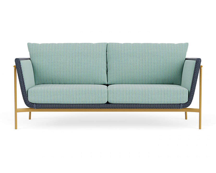 Lloyd Flanders™ Solstice Sofa  - Denim Blue, Metallic Gold