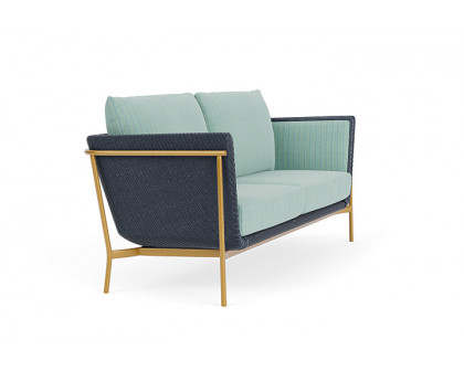 Lloyd Flanders™ Solstice Sofa  - Denim Blue, Metallic Gold