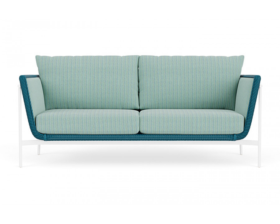 Lloyd Flanders™ Solstice Sofa  - Peacock, Matte White