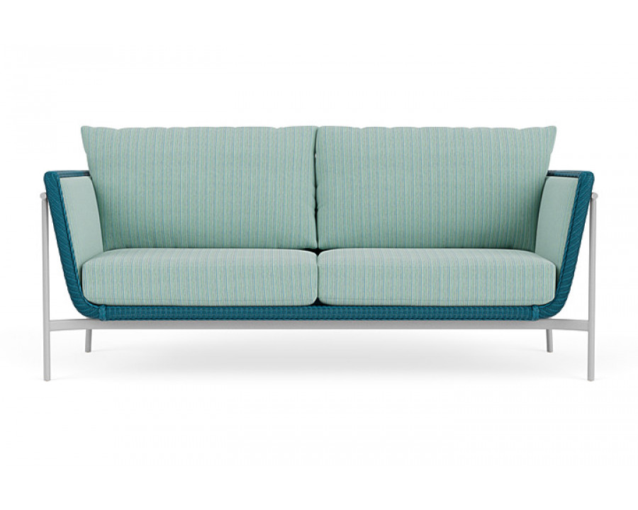 Lloyd Flanders™ Solstice Sofa  - Peacock, Metallic Silver