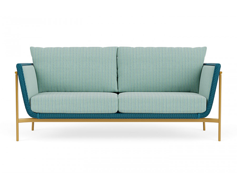 Lloyd Flanders™ Solstice Sofa  - Peacock, Metallic Gold