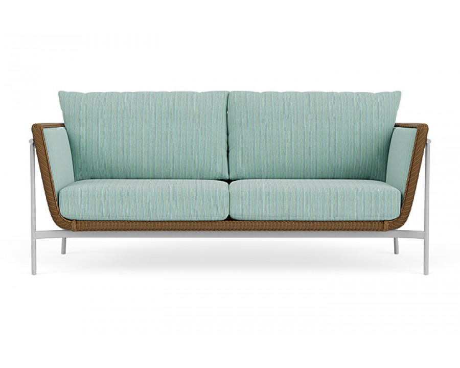 Lloyd Flanders™ Solstice Sofa  - Hickory, Metallic Silver