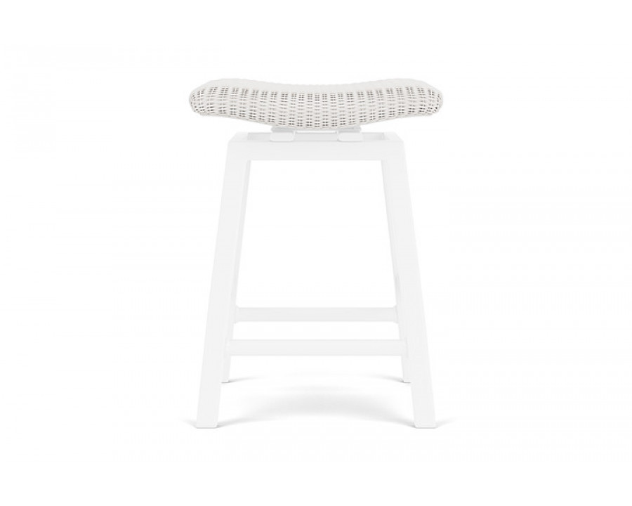 Lloyd Flanders™ Loom Swivel Counter Stool - White