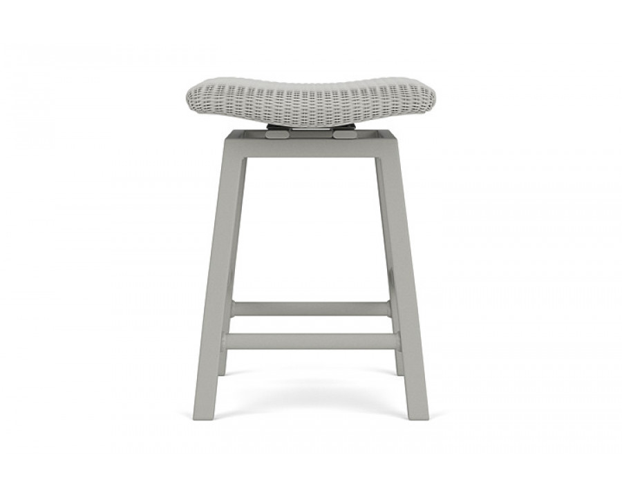 Lloyd Flanders™ Loom Swivel Counter Stool - Platinum