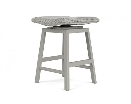 Lloyd Flanders™ Loom Swivel Counter Stool - Platinum