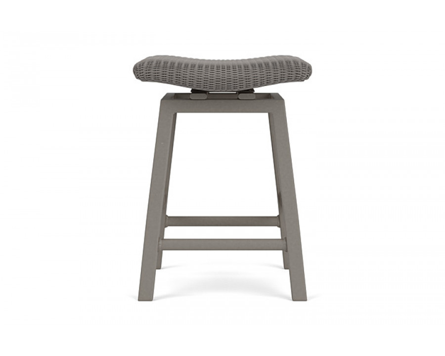 Lloyd Flanders™ Loom Swivel Counter Stool - Pewter