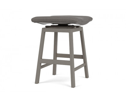 Lloyd Flanders™ Loom Swivel Counter Stool - Pewter