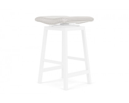 Lloyd Flanders™ Loom Swivel Bar Stool - White