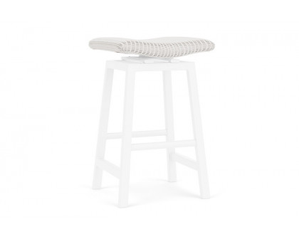 Lloyd Flanders™ Loom Swivel Bar Stool - White