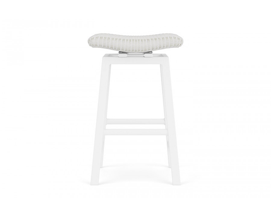 Lloyd Flanders™ Loom Swivel Bar Stool - Matte White