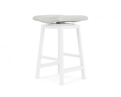 Lloyd Flanders™ Loom Swivel Bar Stool - Matte White