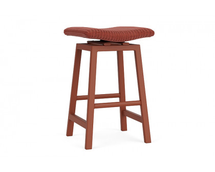 Lloyd Flanders™ Loom Swivel Bar Stool - Terracotta