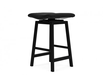 Lloyd Flanders™ Loom Swivel Bar Stool - Ebony