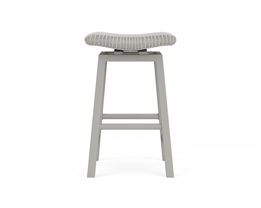 Lloyd Flanders™ Loom Swivel Bar Stool - Platinum